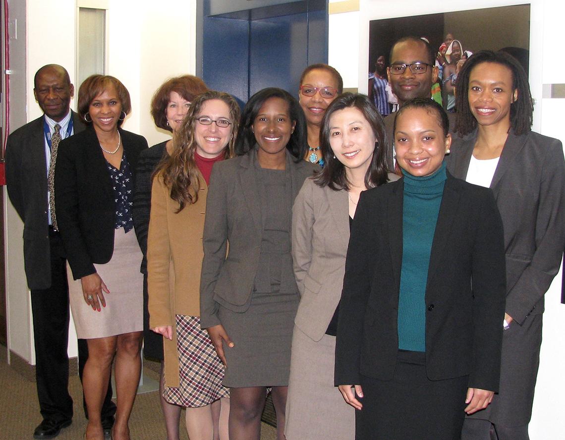 Dr. James with Harvard Mongan fellows