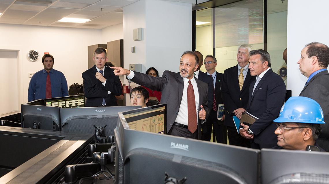 Visitors tour NIH power plant.
