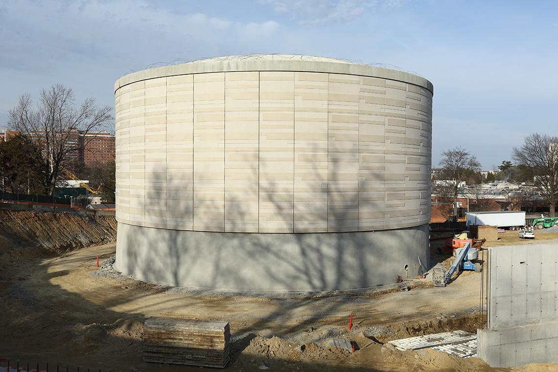 Large circular tank