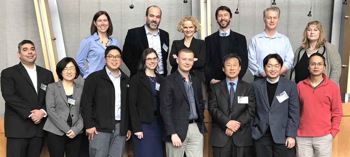 Volkow poses with NIDA investigators and Purdue University faculty