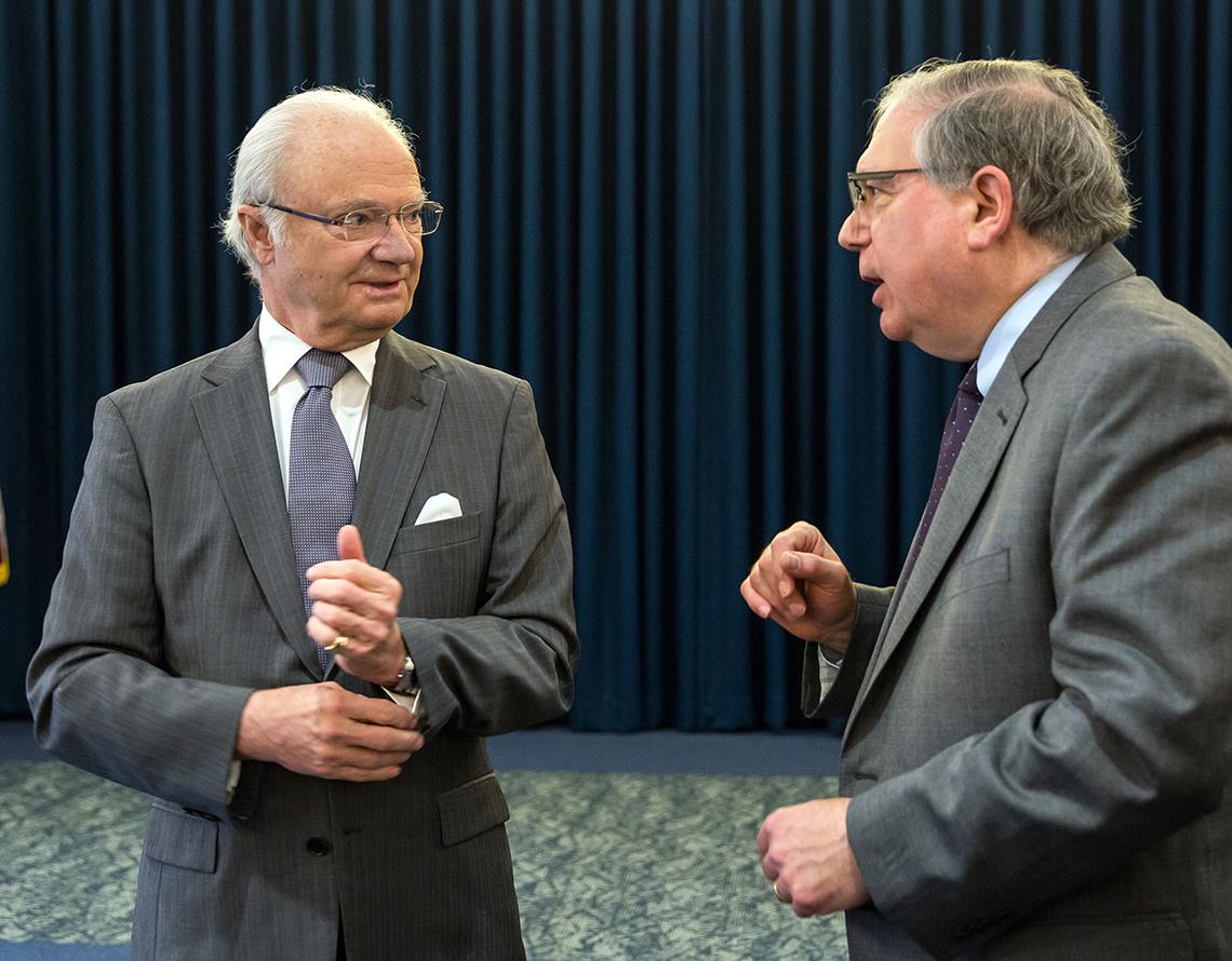 King Carl with Dr. Tabak