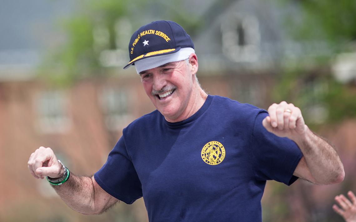 Kilmarx speaks to the crowd