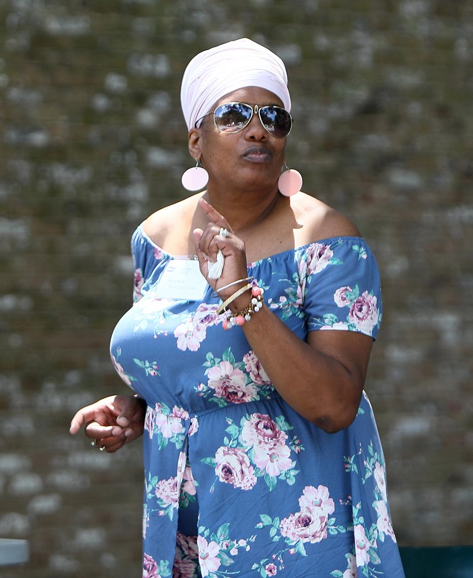 An NIH’er moves to the music at CANIH Invigorate.