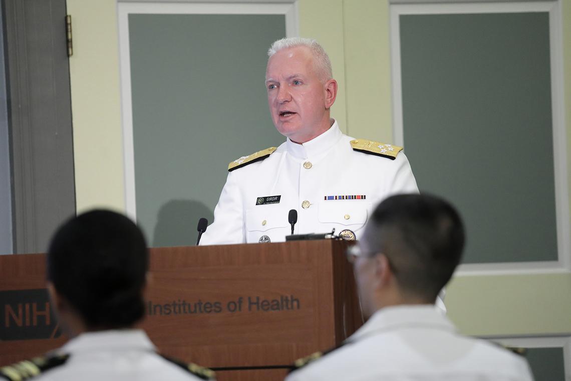 Giroir offers keynote remarks in Wilson Hall, Bldg. 1.