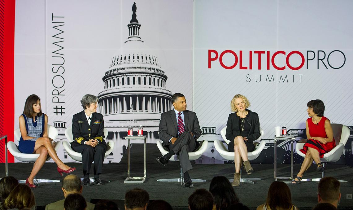 NIDA director Dr. Nora Volkow participates in the second Politico Pro Summit.