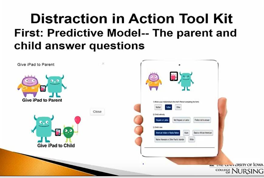 An illustration of the Distraction in Action Tool