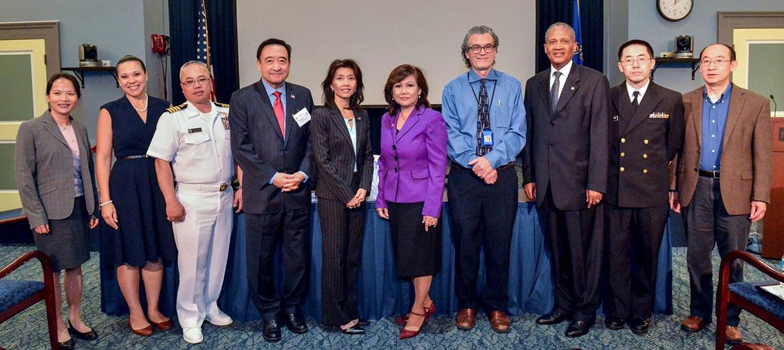 Group photo of those on hand at the May 9 observance