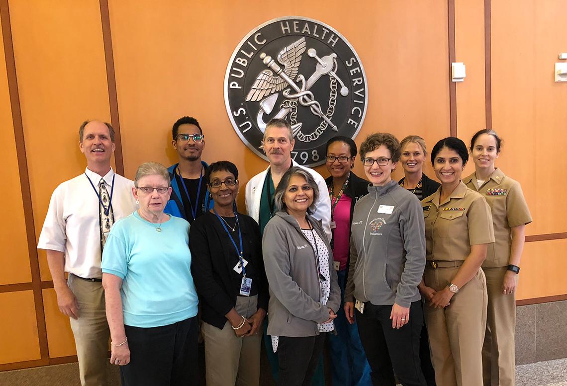 The Clinical Center physical therapy team.