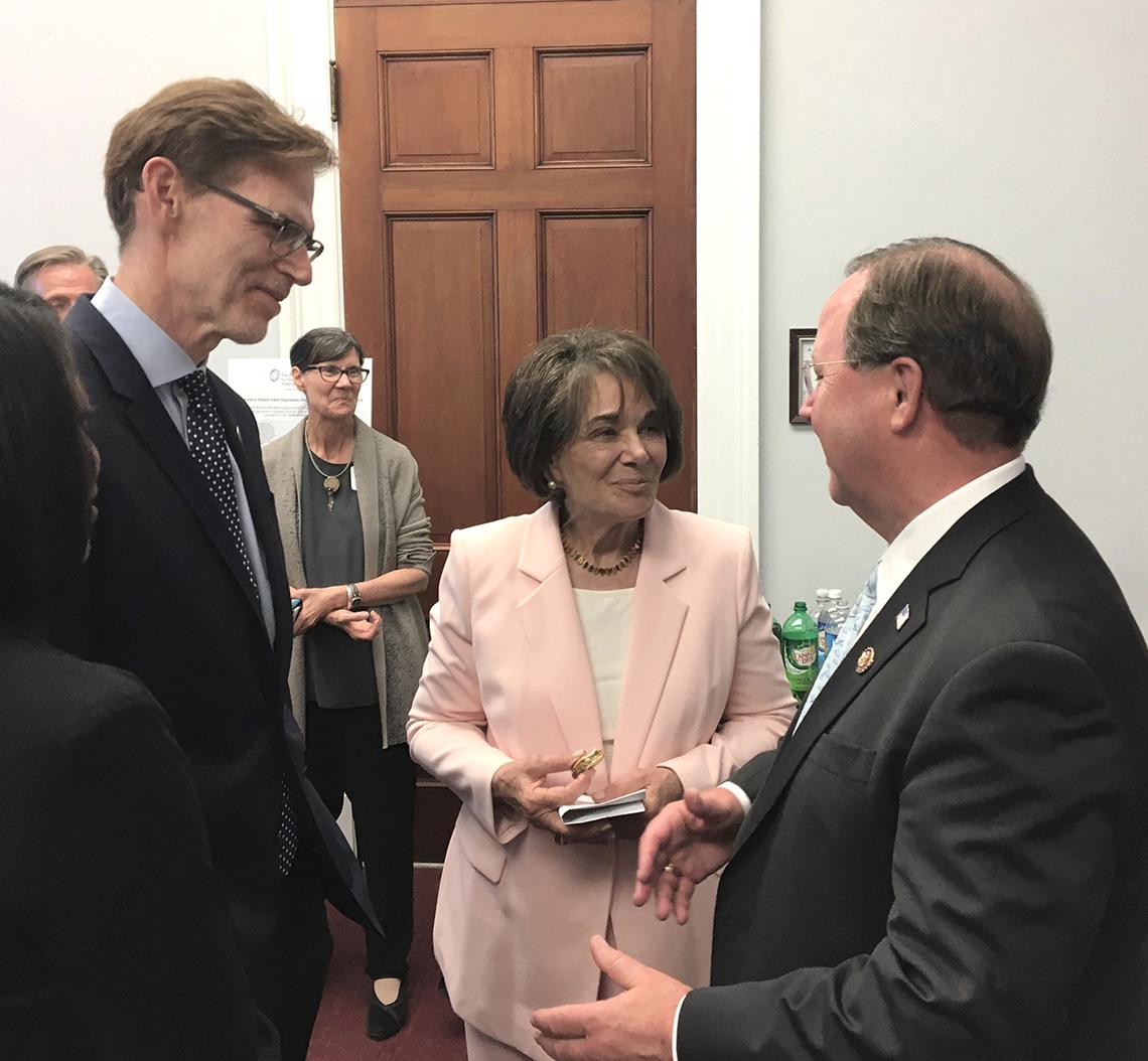Tromberg meets with members of Congress