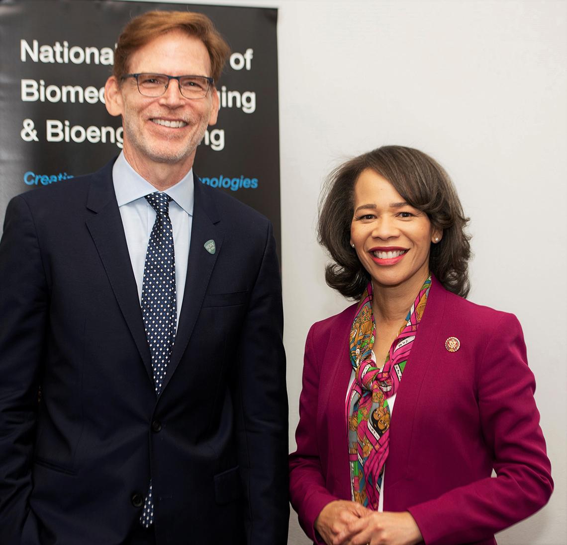 Tromberg chats with Rep. Rochester