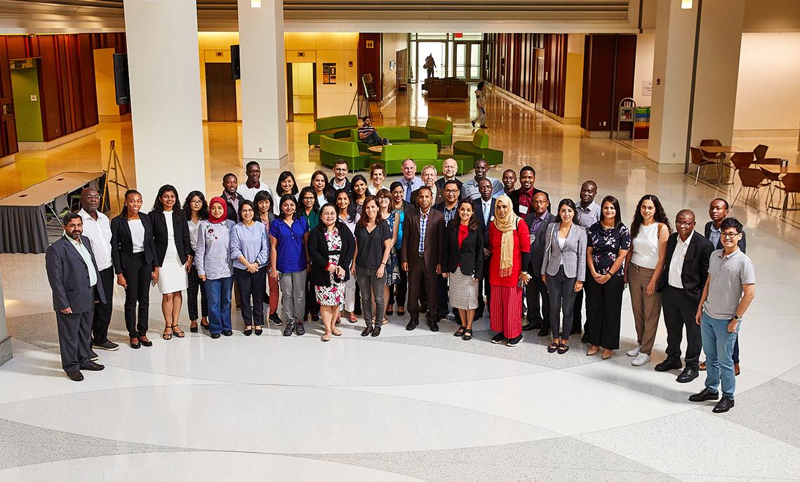 Large group of attendees at summit