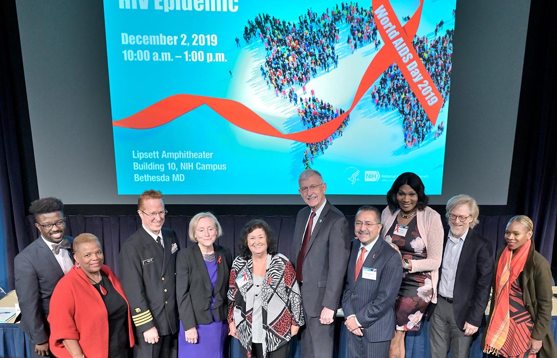 Group poses for photo before the event.