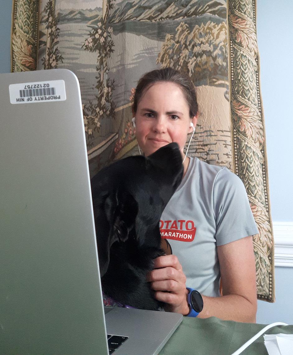 Chile checks on her owner