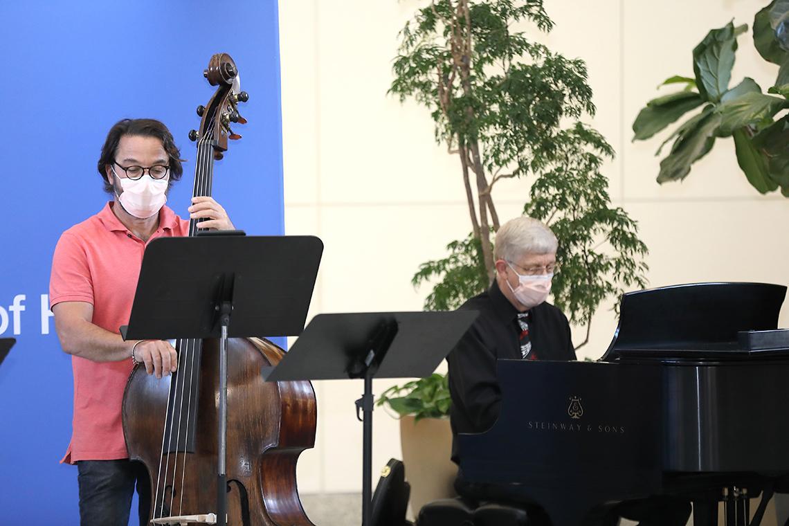 Drs. Tisdale and Collins play music