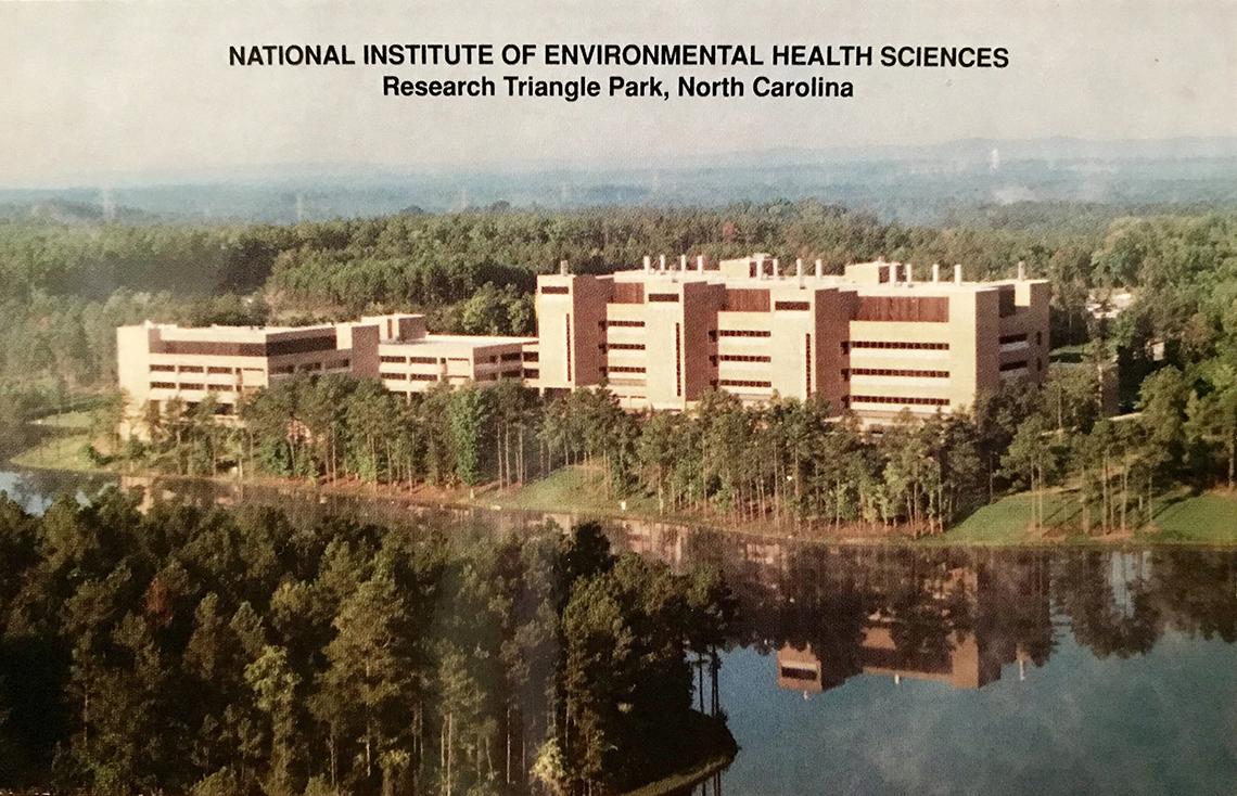 birdseye view of NIEHS campus