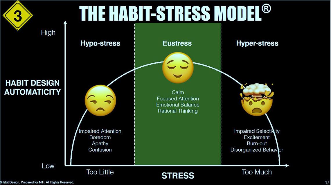 An illustration of the "Habit-Stress Model"
