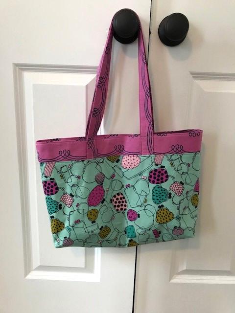 A purse with a pattern