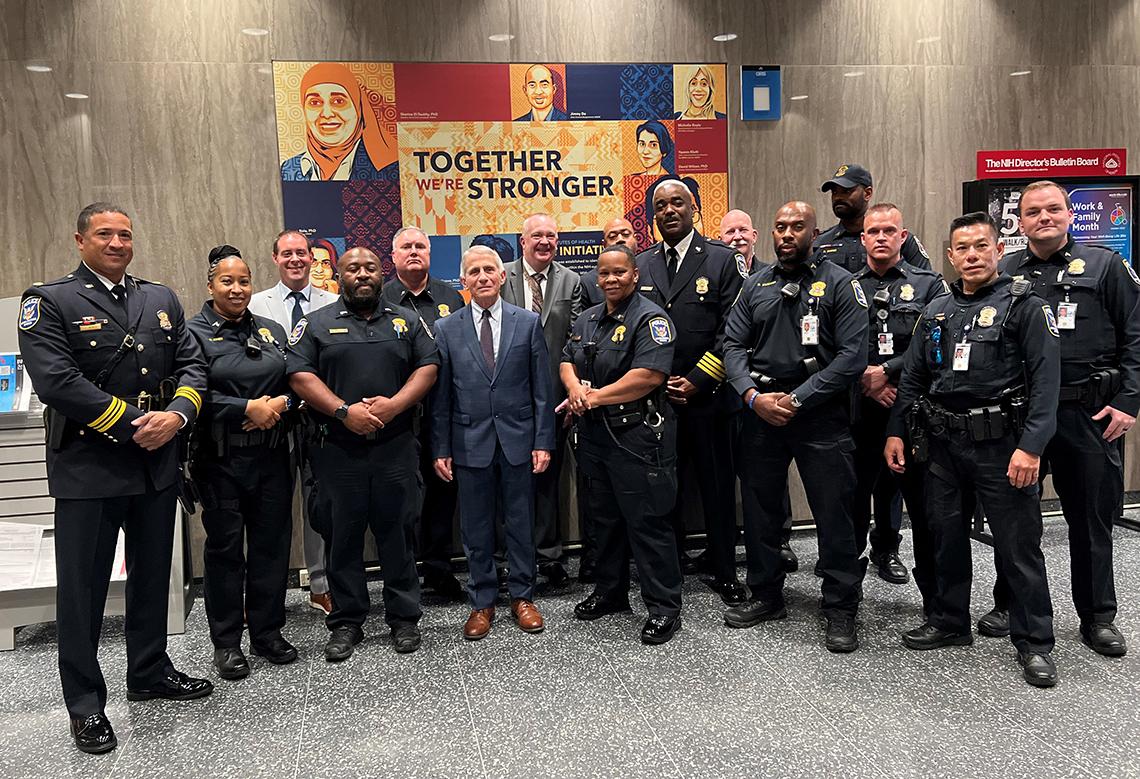  Fauci with NIH Police 
