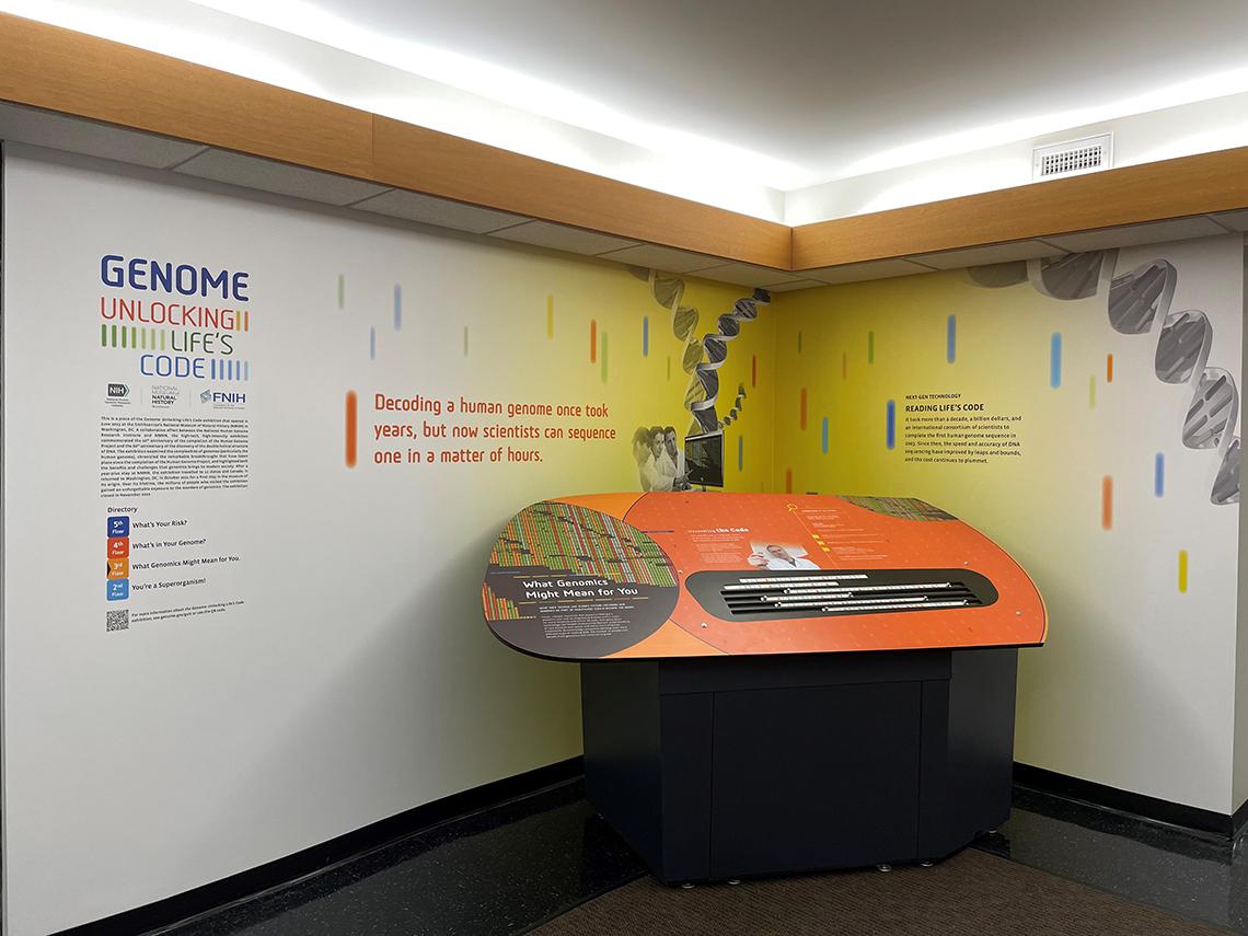 A piece of the exhibit located in Bldg. 31C