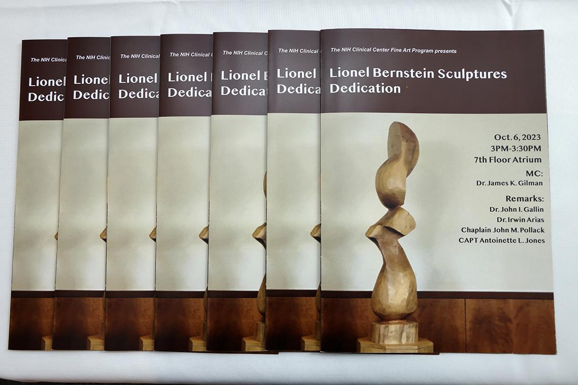 several programs fanned on display