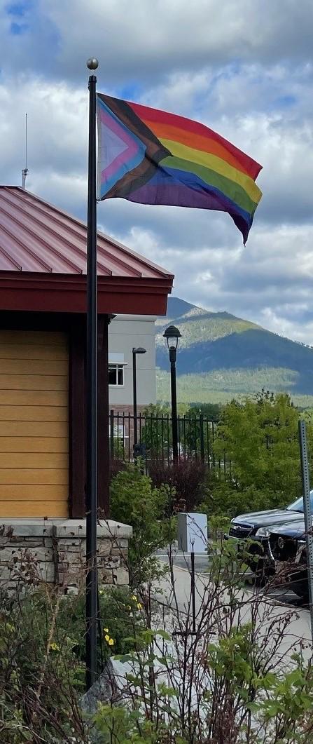 The Pride flag at NIAID’s Rocky Mountain Laboratories