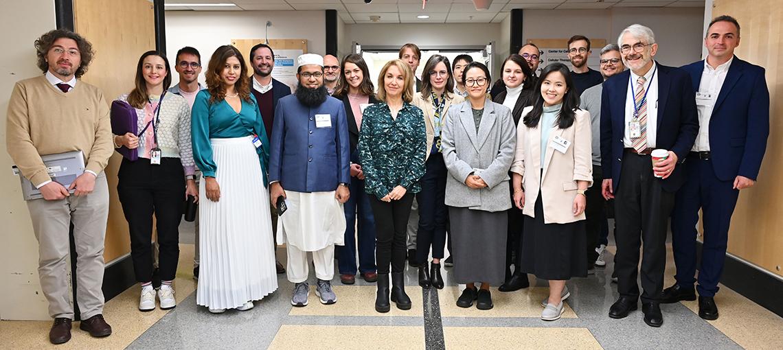 Group of people standing together in the CC