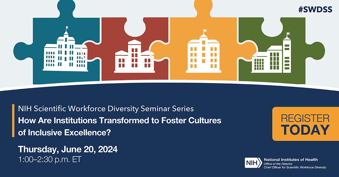 slide image for event with date, time, and title “How Are Institutions Transformed to Foster Cultures of Inclusive Excellence?”
