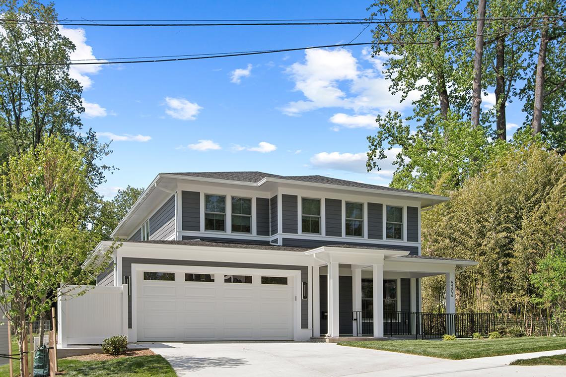 An exterior view of a residence near NIH's campus