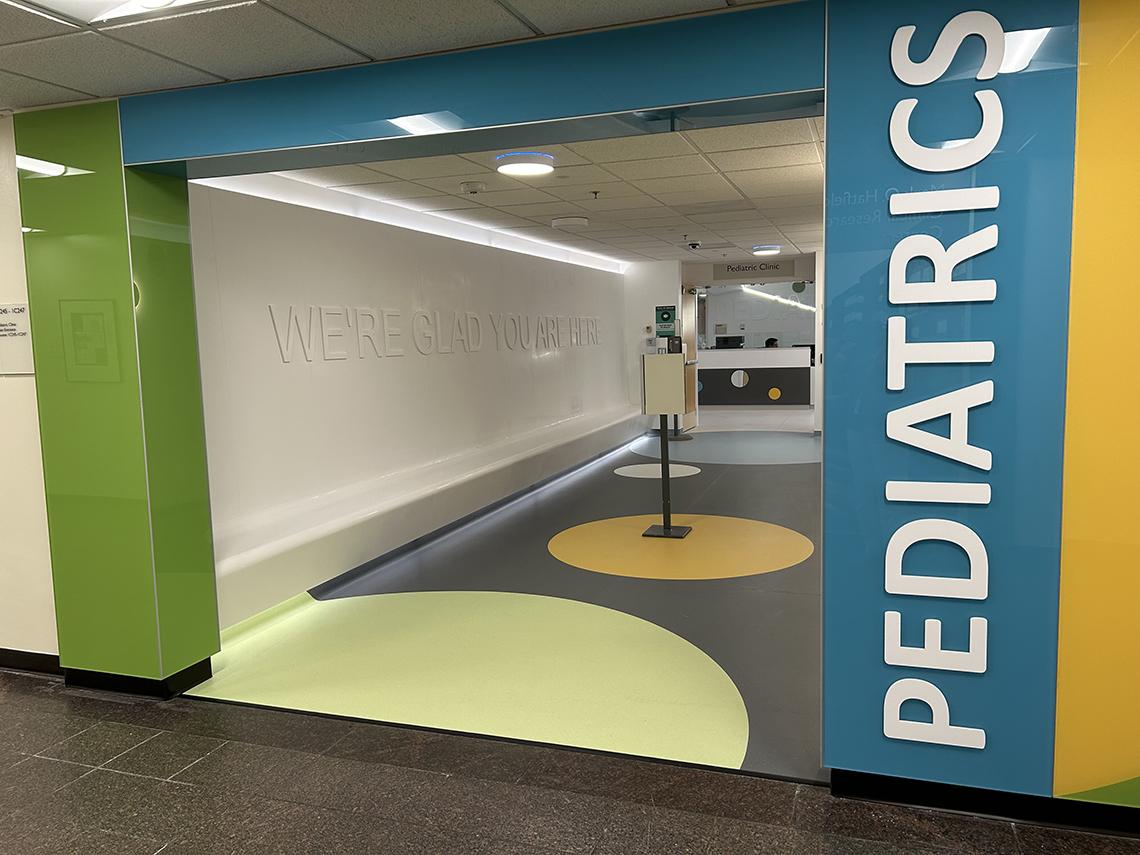 Entrance to the Pediatric clinic