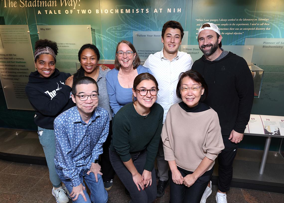 A group photo featuring members of the Storz lab