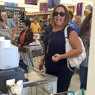 Woman in a grocery store