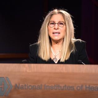Barbra Streisand delivers the Rall Cultural Lecture at NIH.