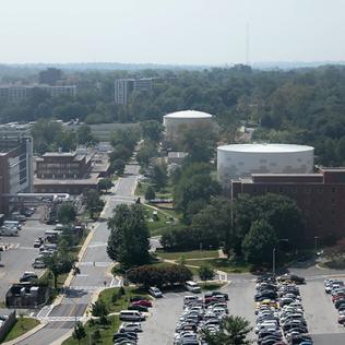 New tanks seen from Bldg. 10’s 14th floor
