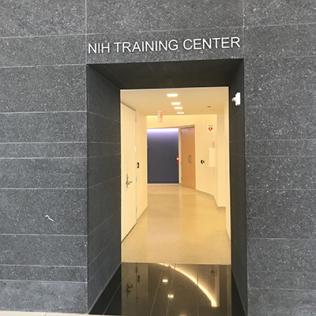 A hallway of the new state-of-the-art Training Center at White Flint.