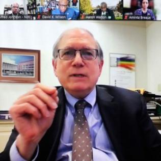 Tabak speaks from his office