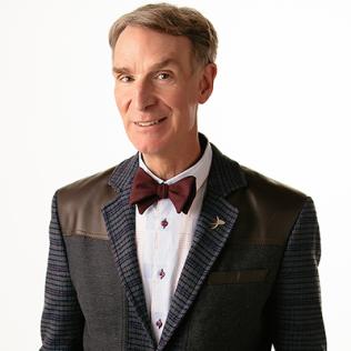 Head shot of Nye, wearing a tuxedo