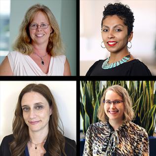 headshots of four women