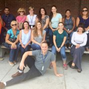 Large group of volunteers