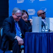 Dr. Tabak, Dr. Freire and Dr. Johnson judge the competition