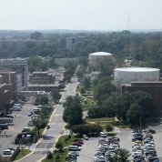 New tanks seen from Bldg. 10’s 14th floor