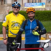 Dr. Fingerman holds bike advocacy award presented by NCI colleague