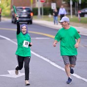Hemsas gets ready to hand off the baton