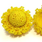 Scientific image yellow globe nestled within yellow nest