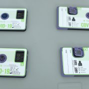 Four cartridges sit on a table