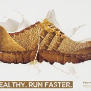 Sneaker made of whole grain foods