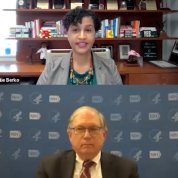 Berko and Tabak participate in the town hall virtually