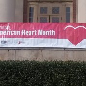 A banner features the phrase, "February is American Heart Month" with a heart icon