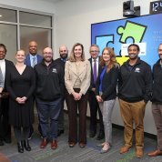 A group photo featuring DEM Staff and NIH leadership