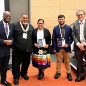 Group shot in auditorium