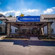 Facade of the Children's Inn on NIH's Bethesda campus